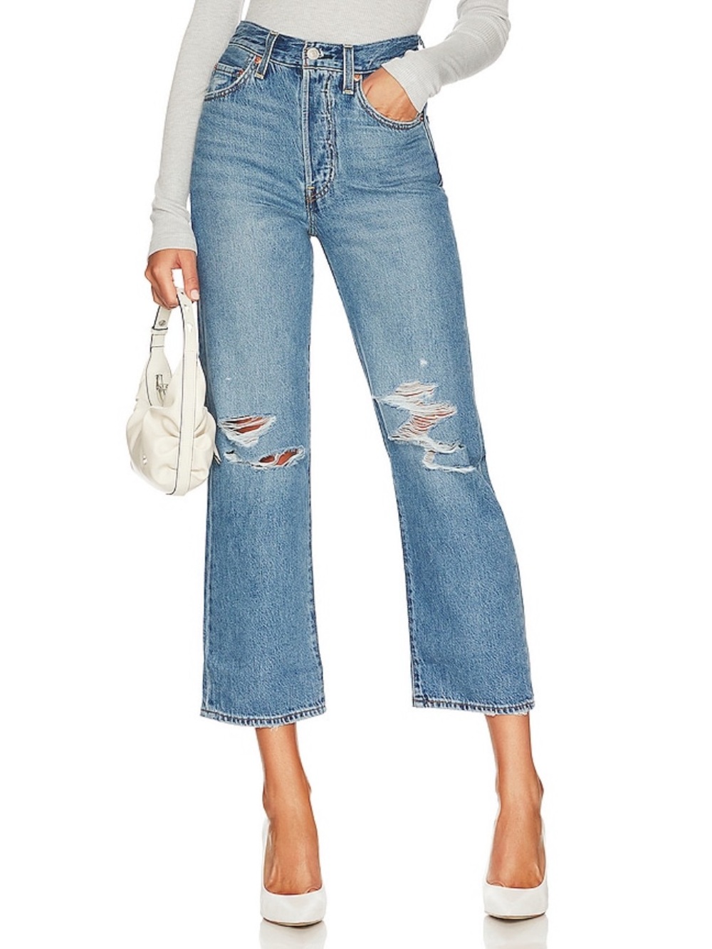 LEVIS Ribcage Straight Ankle Jeans